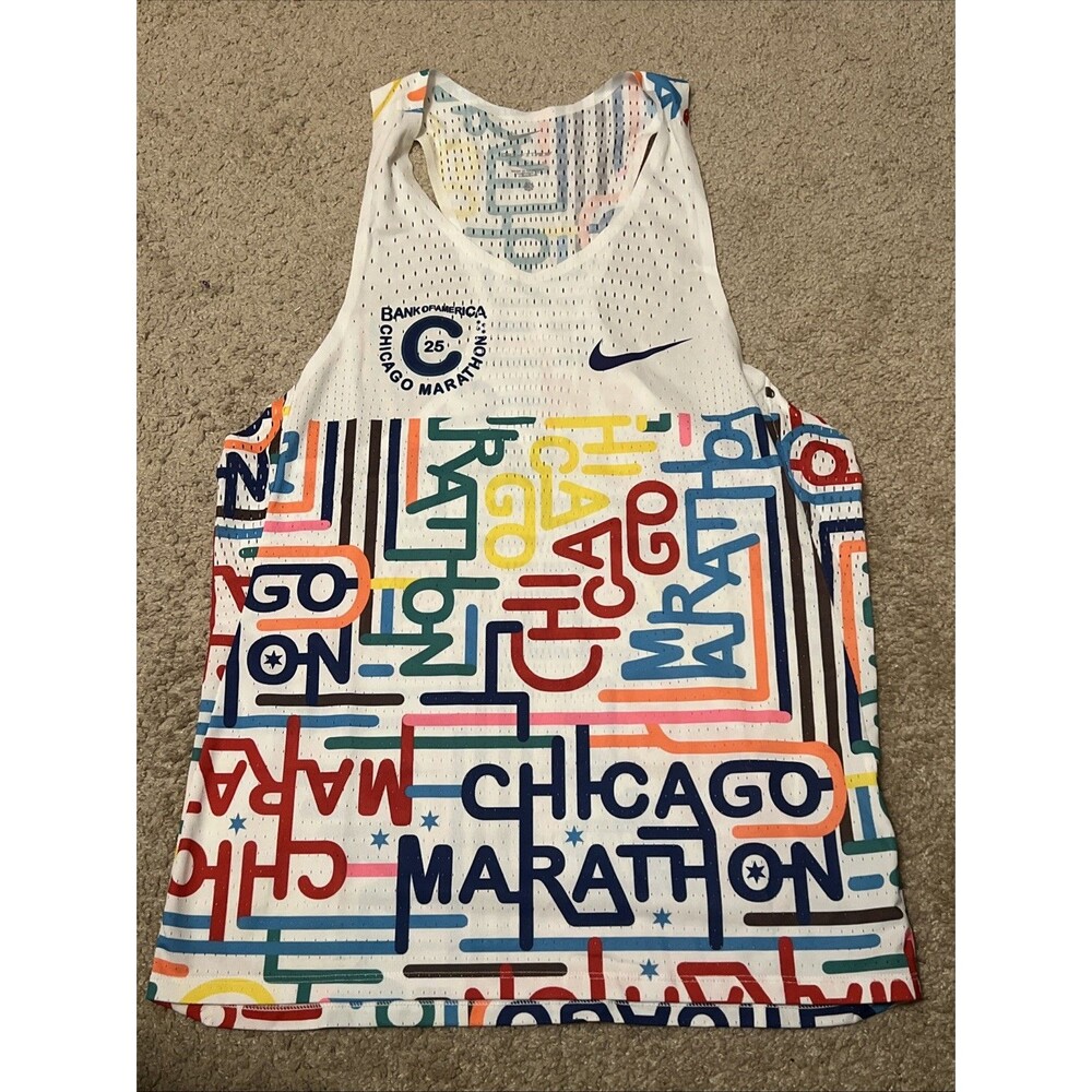 Nike AeroSwift Chicago Marathon 2025 Dri-FIT ADV Singlet Men's Small HQ4277-100